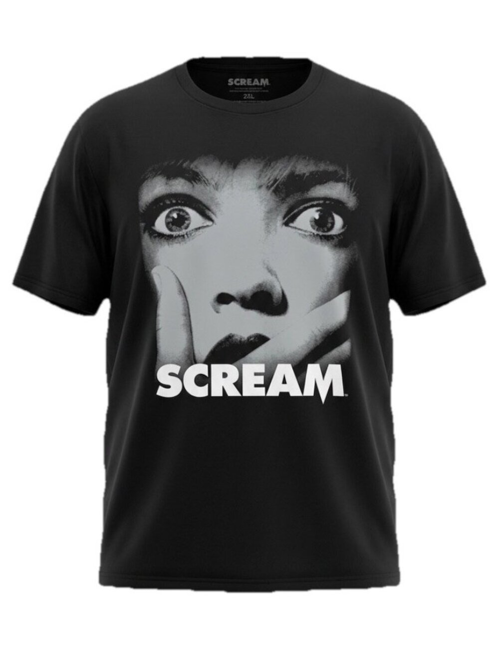 Scream Movie T-Shirt Drew Barrymore Casey Becker Horror Face Black Tee XXL EUC